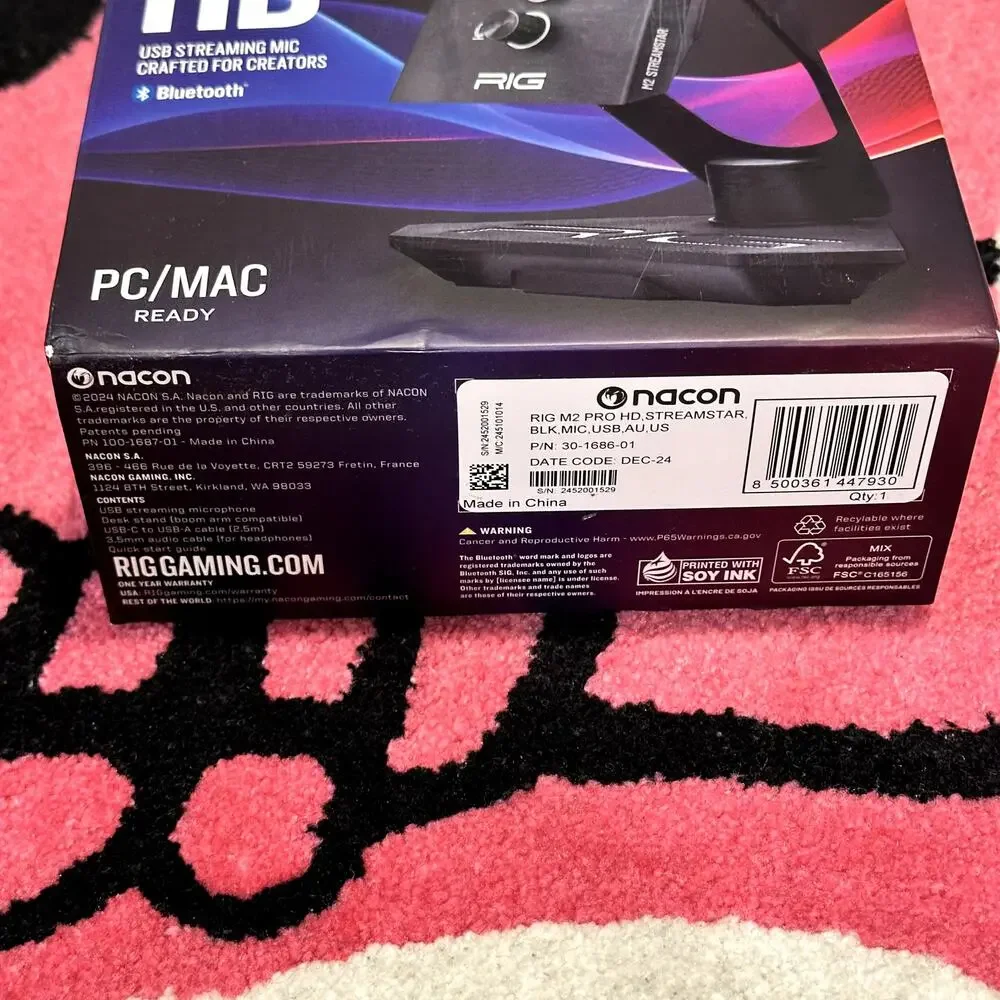 RIG M2 Streamstar Pro HD – Wired USB Streaming Microphone